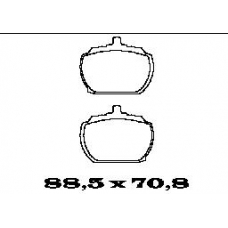 BL1064A1 FTE Комплект тормозных колодок, дисковый тормоз