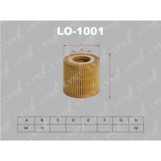 LO-1001 LYNX Фильтр масляный