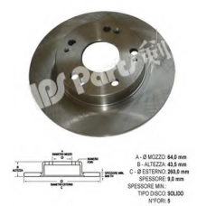 IBP-1490 IPS Parts Тормозной диск