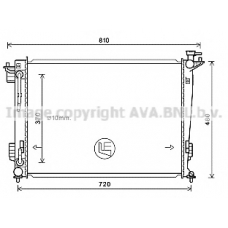 HY2372 AVA Радиатор, охлаждение двигателя