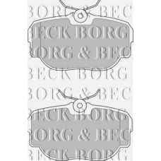 BBP1507 BORG & BECK Комплект тормозных колодок, дисковый тормоз