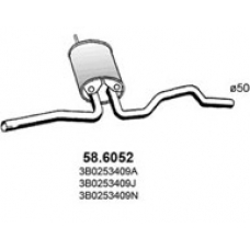 58.6052 ASSO Средний глушитель выхлопных газов