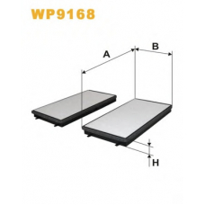 WP9168 WIX Фильтр, воздух во внутренном пространстве