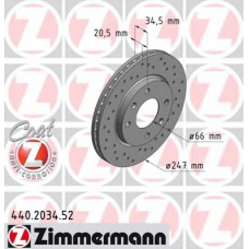 440.2034.52 ZIMMERMANN Тормозной диск