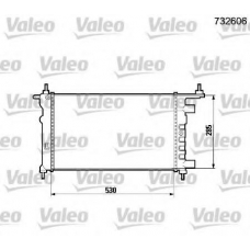 732606 VALEO Радиатор, охлаждение двигателя