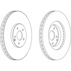 DDF1585-1 FERODO Тормозной диск