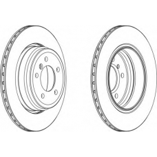 DDF1244 FERODO Тормозной диск