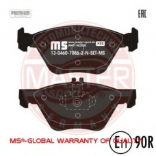 13046070862N-SET-MS MASTER-SPORT Комплект тормозных колодок, дисковый тормоз