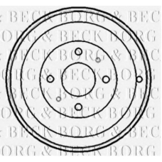 BBR7148 BORG & BECK Тормозной барабан