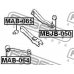 MAB-065 FEBEST Подвеска, рычаг независимой подвески колеса