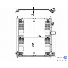 8FC 351 302-221 HELLA Конденсатор, кондиционер