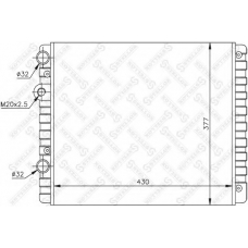 10-25070-SX STELLOX Радиатор, охлаждение двигателя