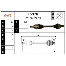 F2176 SNRA Приводной вал