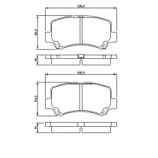 0 986 424 626 BOSCH Комплект тормозных колодок, дисковый тормоз