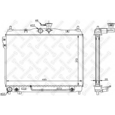 10-25303-SX STELLOX Радиатор, охлаждение двигателя
