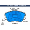 B1.G102-0337.2 GALFER Комплект тормозных колодок, дисковый тормоз
