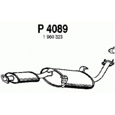 P4089 FENNO Средний глушитель выхлопных газов