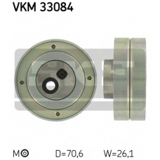 VKM 33084 SKF Натяжной ролик, поликлиновой  ремень