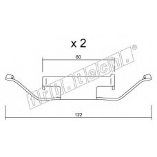 KIT.108 fri.tech. Комплектующие, колодки дискового тормоза