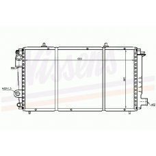 61337 NISSENS Радиатор, охлаждение двигателя
