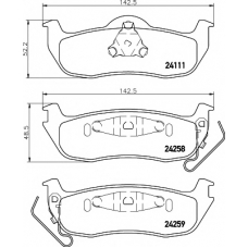 8DB 355 012-181 HELLA PAGID Комплект тормозных колодок, дисковый тормоз