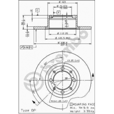 08.2714.20 BREMBO Тормозной диск