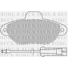 BBP1059 BORG & BECK Комплект тормозных колодок, дисковый тормоз