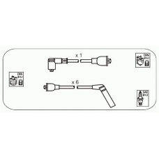 JP305 JANMOR Комплект проводов зажигания