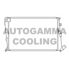 100202 AUTOGAMMA Радиатор, охлаждение двигателя