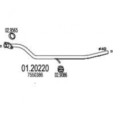 01.20220 MTS Труба выхлопного газа