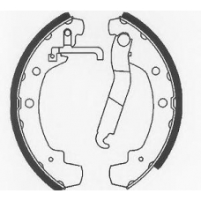 BS701 QUINTON HAZELL Комплект тормозных колодок