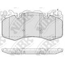 PN0567 NiBK Комплект тормозных колодок, дисковый тормоз