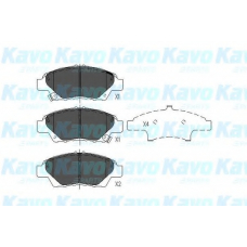 KBP-2045 KAVO PARTS Комплект тормозных колодок, дисковый тормоз