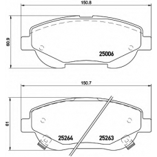 8DB 355 015-691 HELLA Комплект тормозных колодок, дисковый тормоз