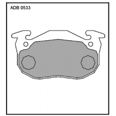 ADB0533 Allied Nippon Тормозные колодки