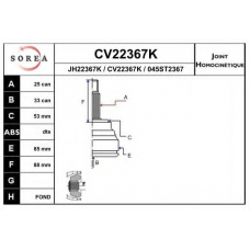 CV22367K EAI Шарнирный комплект, приводной вал