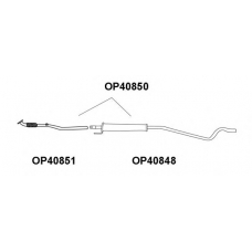OP40848 VENEPORTE Предглушитель выхлопных газов