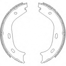 Z4058.00 WOKING Комплект тормозных колодок