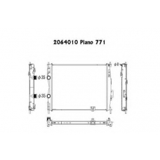 2064010 ORDONEZ Радиатор, охлаждение двигателя
