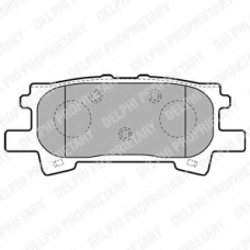 LP1820 DELPHI Комплект тормозных колодок, дисковый тормоз