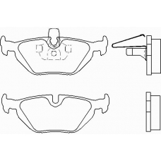 P 71 006 BREMBO Комплект тормозных колодок, дисковый тормоз