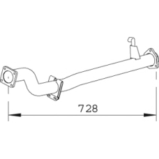 74116 DINEX Труба выхлопного газа