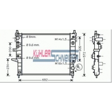 0317401 KUHLER SCHNEIDER Радиатор, охлаждение двигател