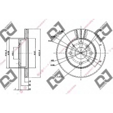 BD1554 DJ PARTS Тормозной диск