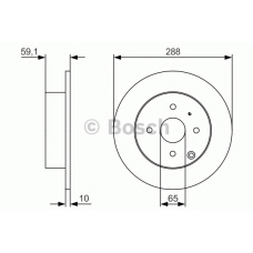 0 986 479 U59 BOSCH Тормозной диск