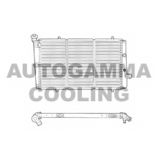 103065 AUTOGAMMA Радиатор, охлаждение двигателя