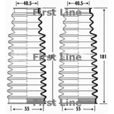 FSG3276 FIRST LINE Пыльник, рулевое управление