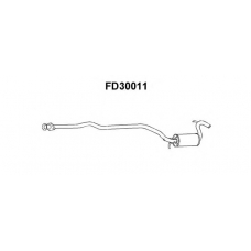 FD30011 VENEPORTE Средний глушитель выхлопных газов