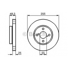 0 986 479 B70 BOSCH Тормозной диск