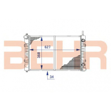 2203986 BEHR Radiator